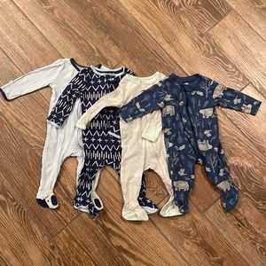 Boys cloud island & old navy sleepers 3-6 months